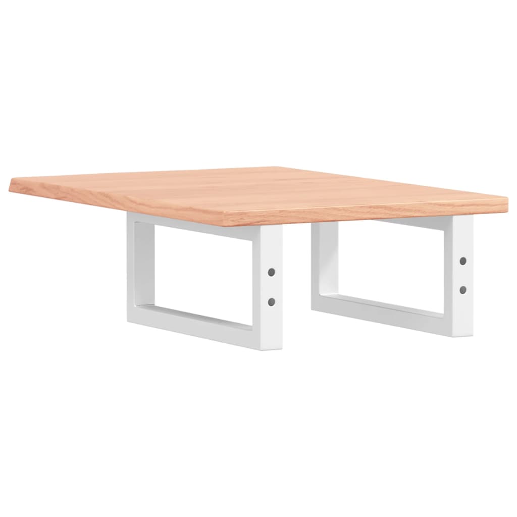 badeværelseshylde stål og massivt egetræ