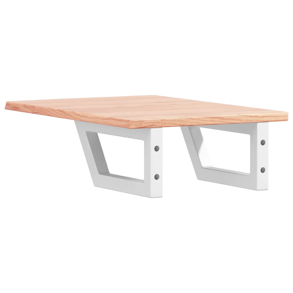 badeværelseshylde stål og massivt egetræ