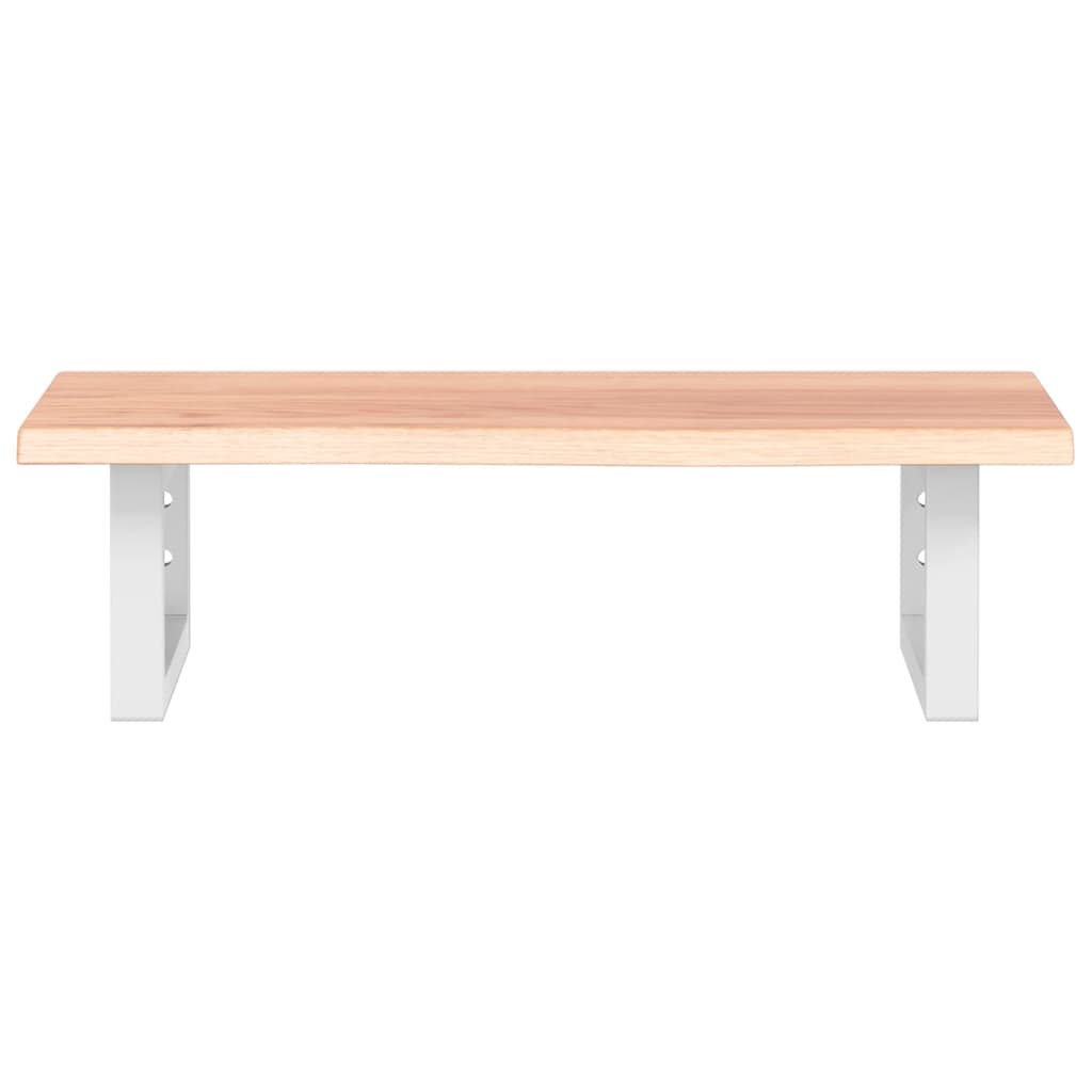 badeværelseshylde stål og massivt egetræ