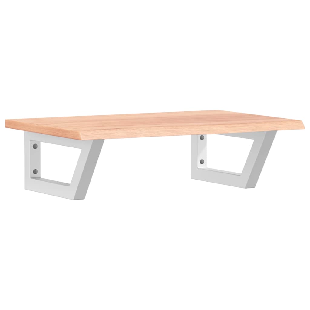 badeværelseshylde stål og massivt egetræ