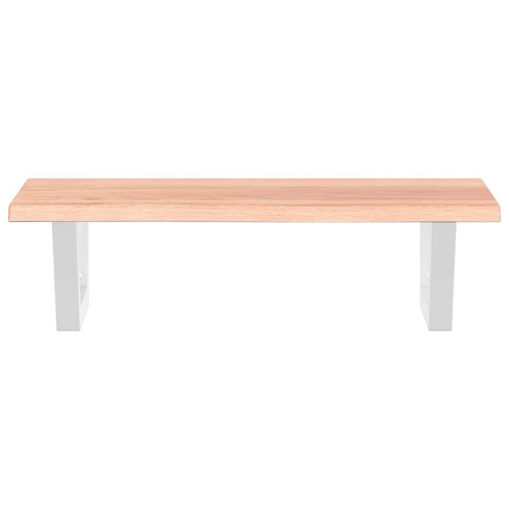 badeværelseshylde stål og massivt egetræ