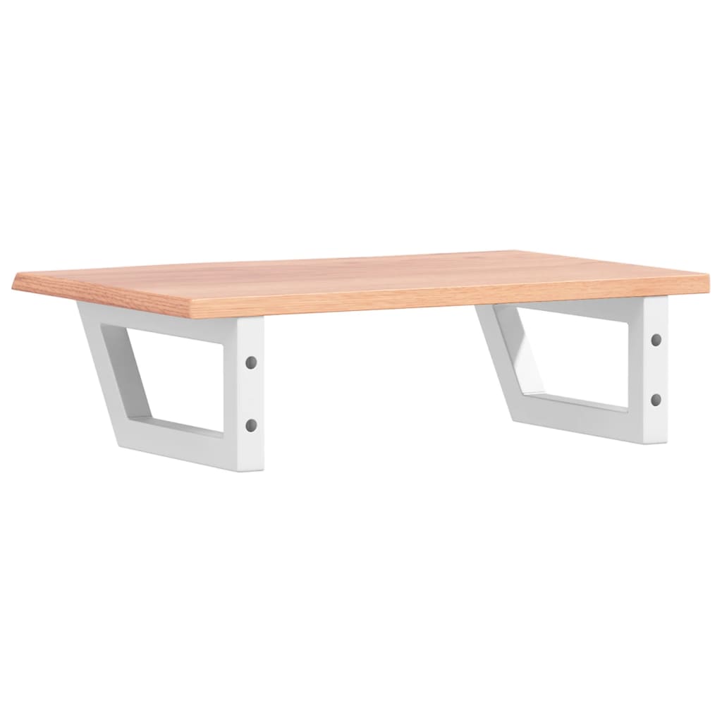 badeværelseshylde stål og massivt egetræ