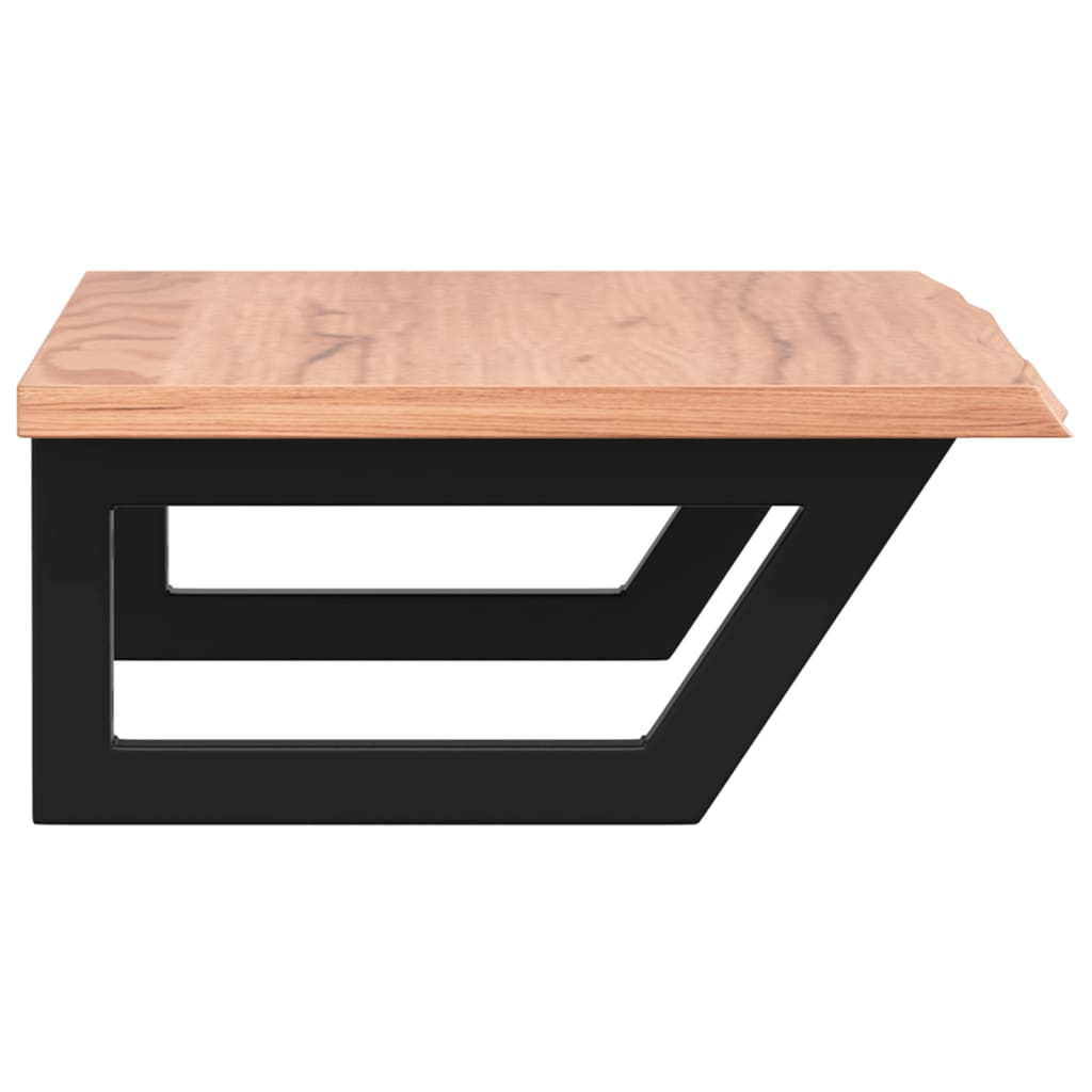 badeværelseshylde stål og massivt egetræ