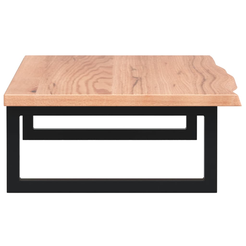 badeværelseshylde stål og massivt egetræ