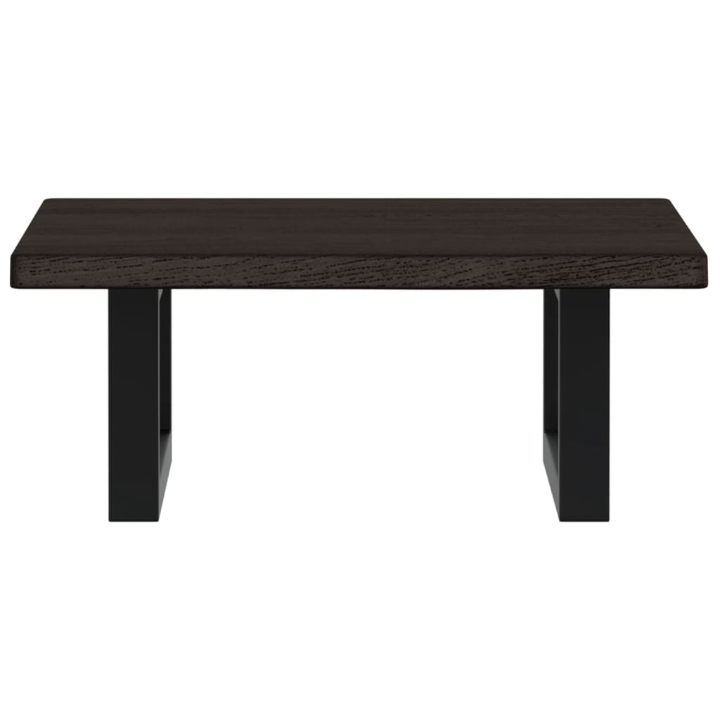 badeværelseshylde stål og massivt egetræ