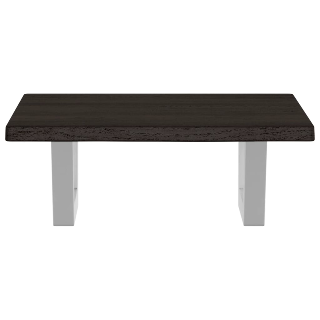 badeværelseshylde stål og massivt egetræ