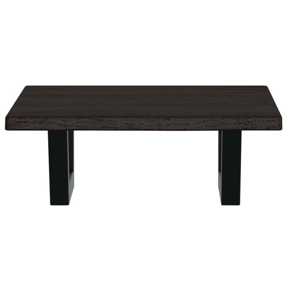 badeværelseshylde stål og massivt egetræ