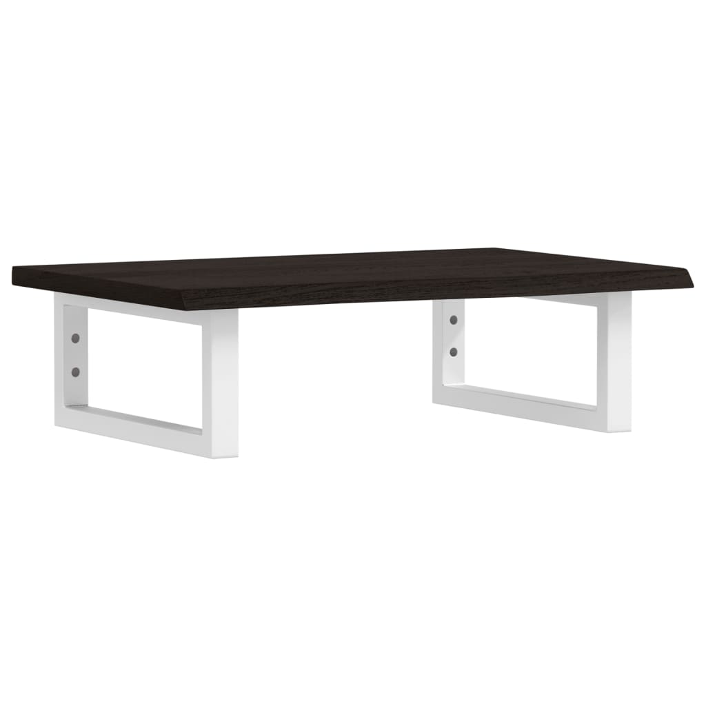 badeværelseshylde stål og massivt egetræ