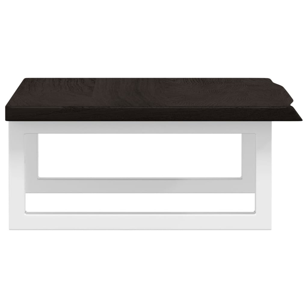 badeværelseshylde stål og massivt egetræ