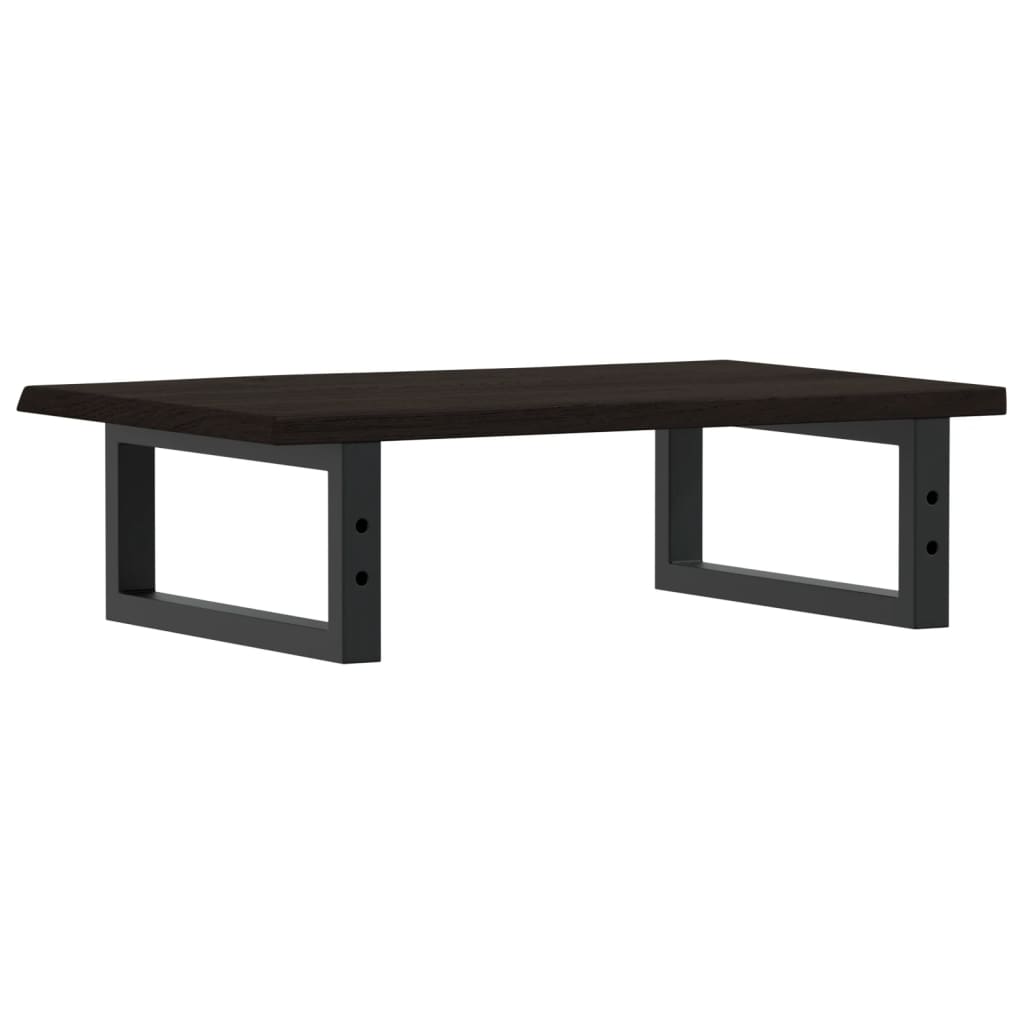 badeværelseshylde stål og massivt egetræ