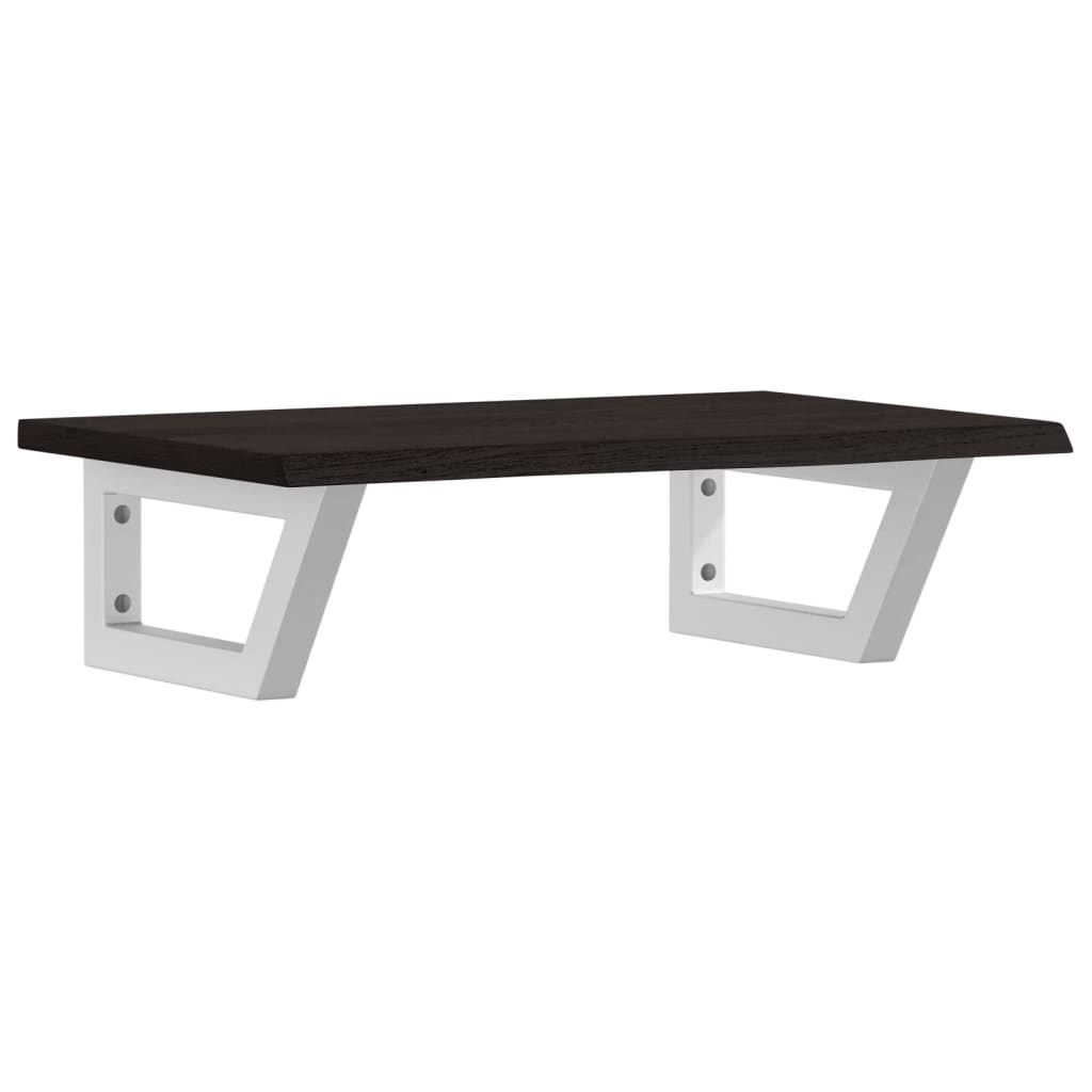 badeværelseshylde stål og massivt egetræ