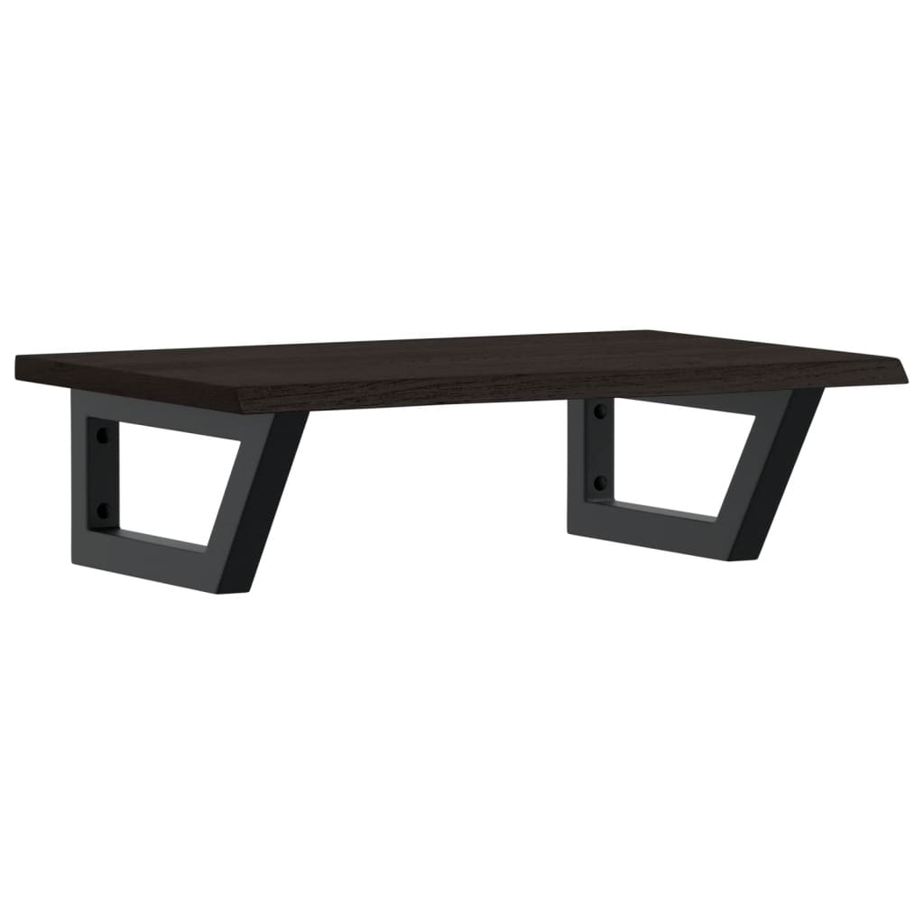 badeværelseshylde stål og massivt egetræ