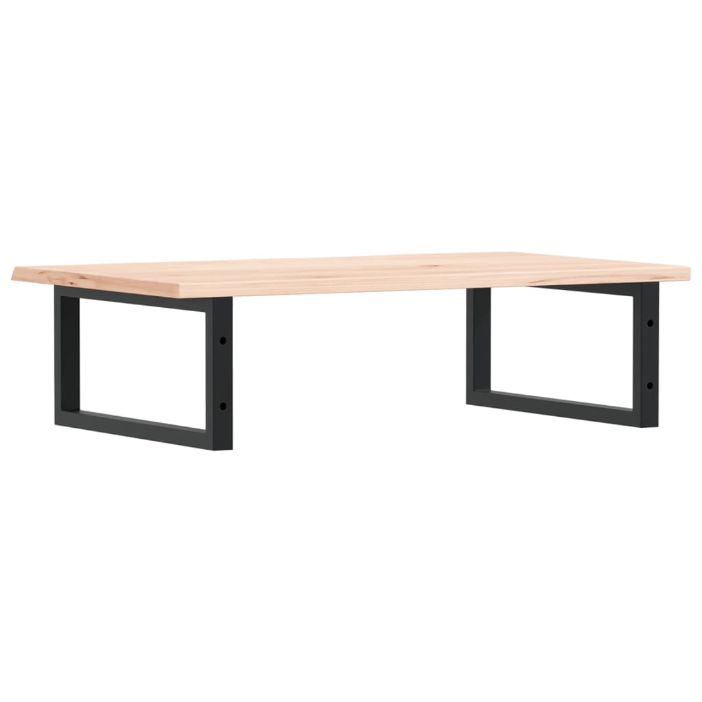 badeværelseshylde stål og massivt egetræ