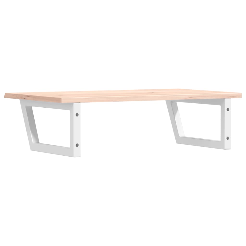 badeværelseshylde stål og massivt egetræ