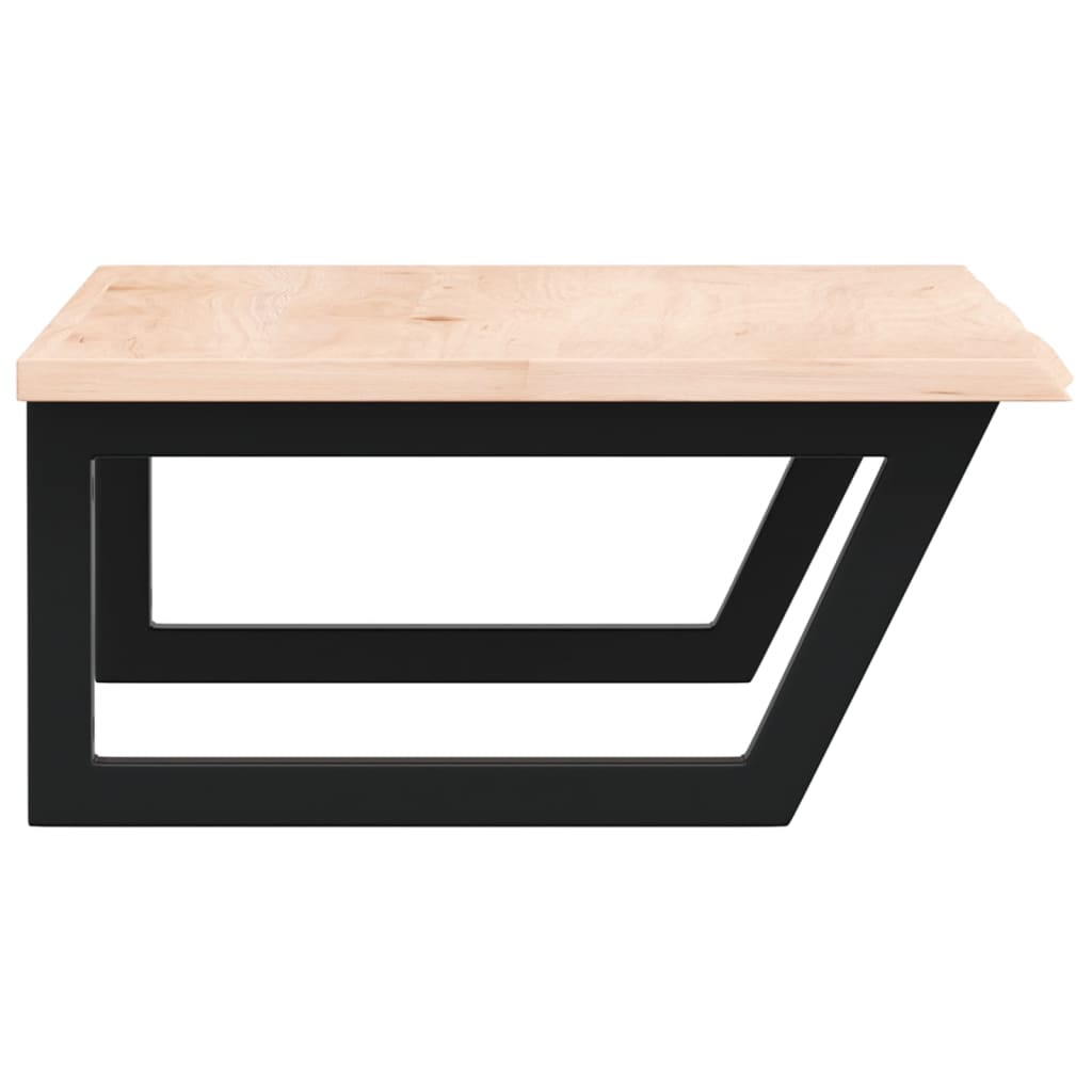 badeværelseshylde stål og massivt egetræ