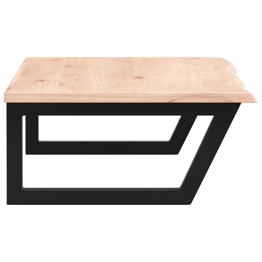 badeværelseshylde stål og massivt egetræ