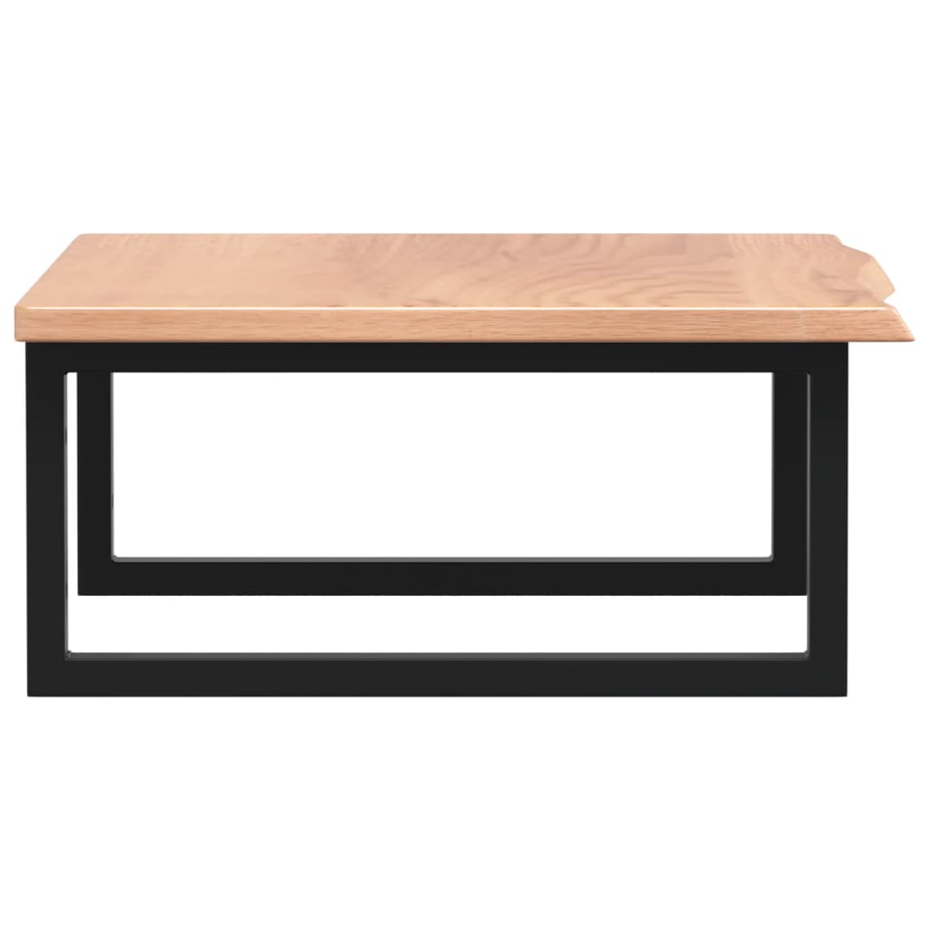 badeværelseshylde stål og massivt egetræ