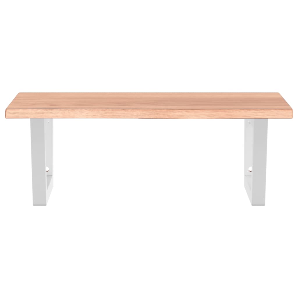 badeværelseshylde stål og massivt egetræ