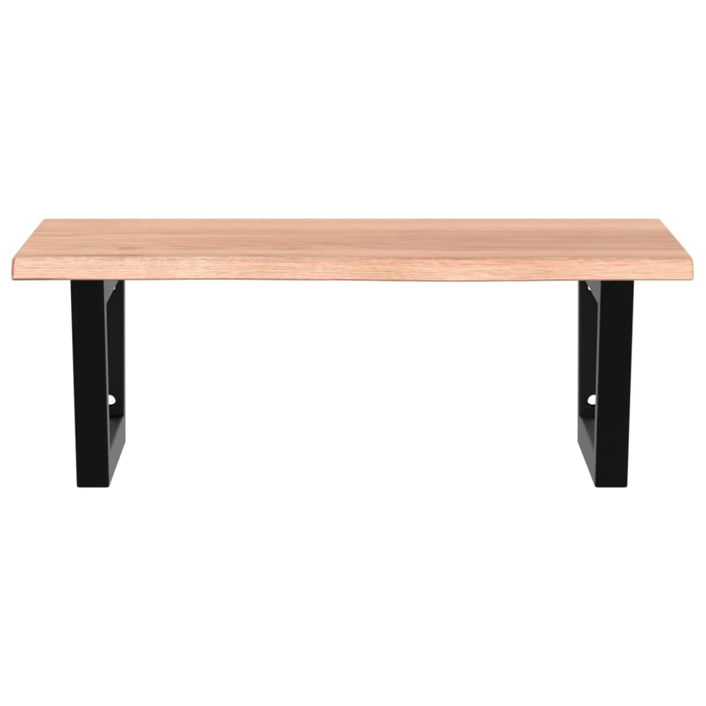 badeværelseshylde stål og massivt egetræ