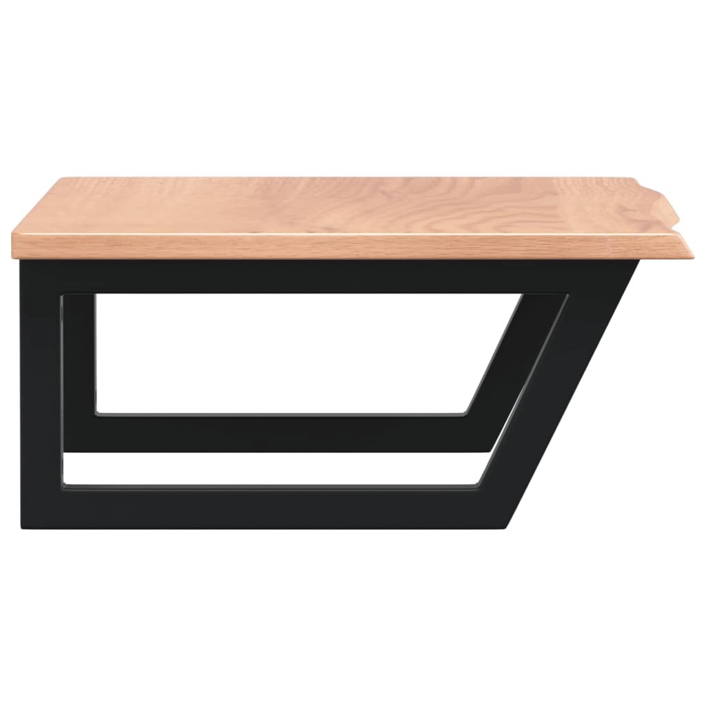 badeværelseshylde stål og massivt egetræ