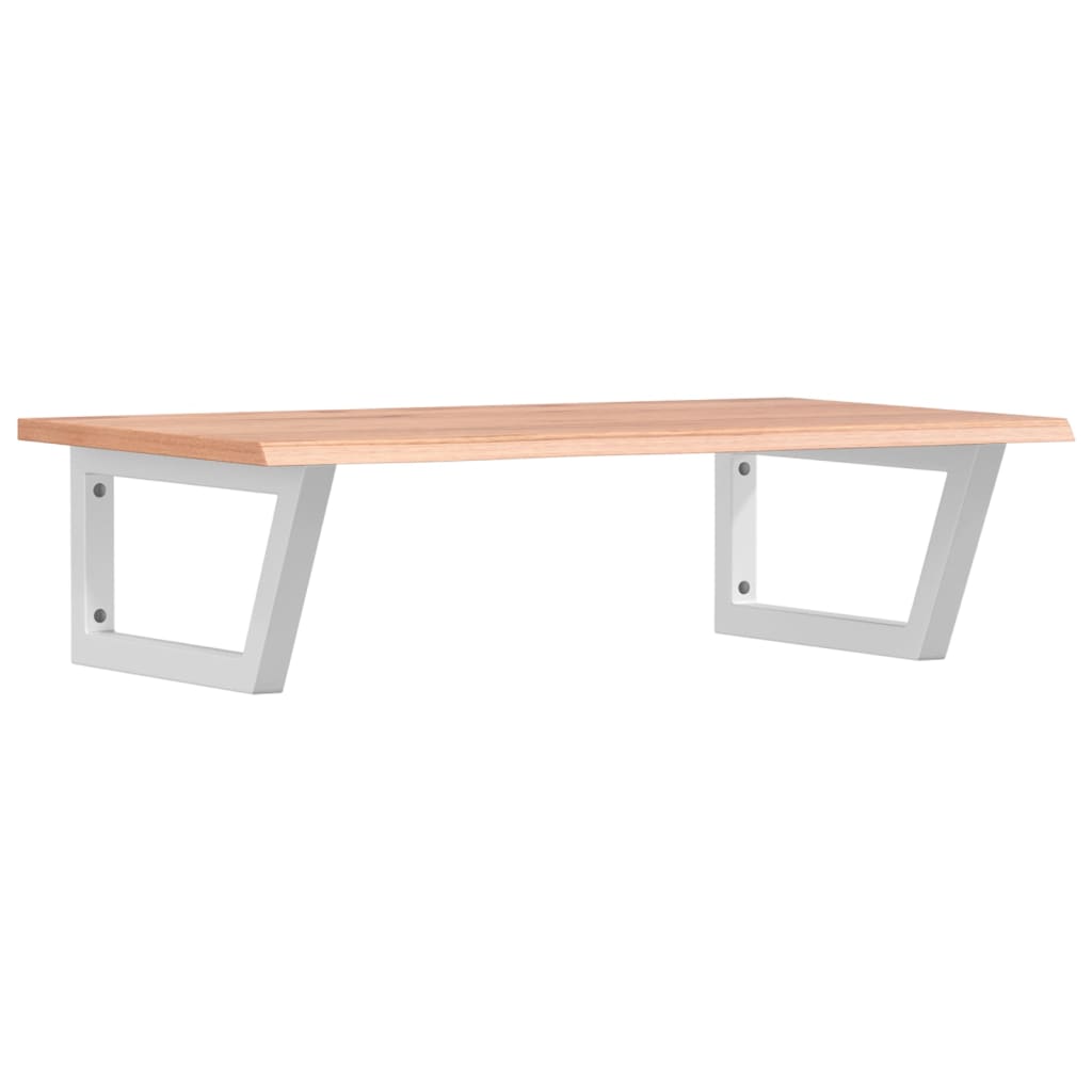 badeværelseshylde stål og massivt egetræ