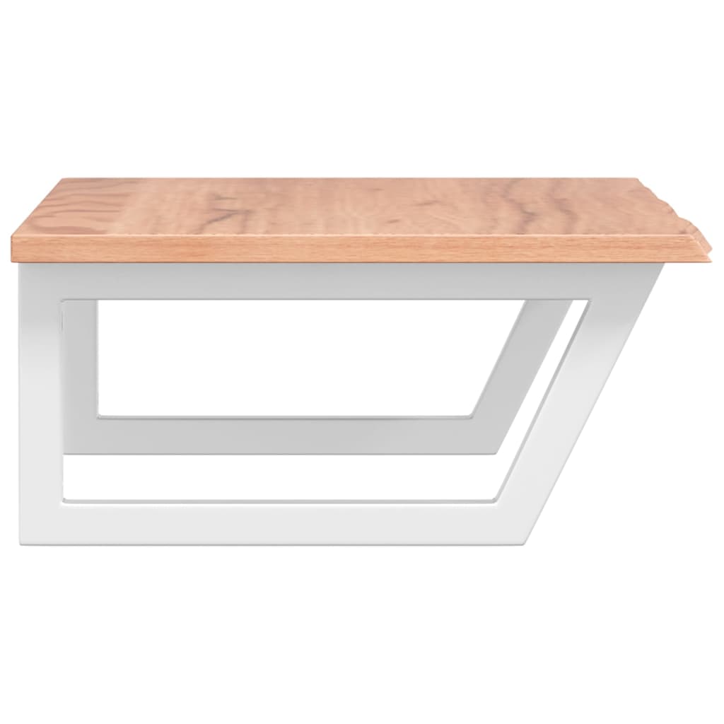 badeværelseshylde stål og massivt egetræ