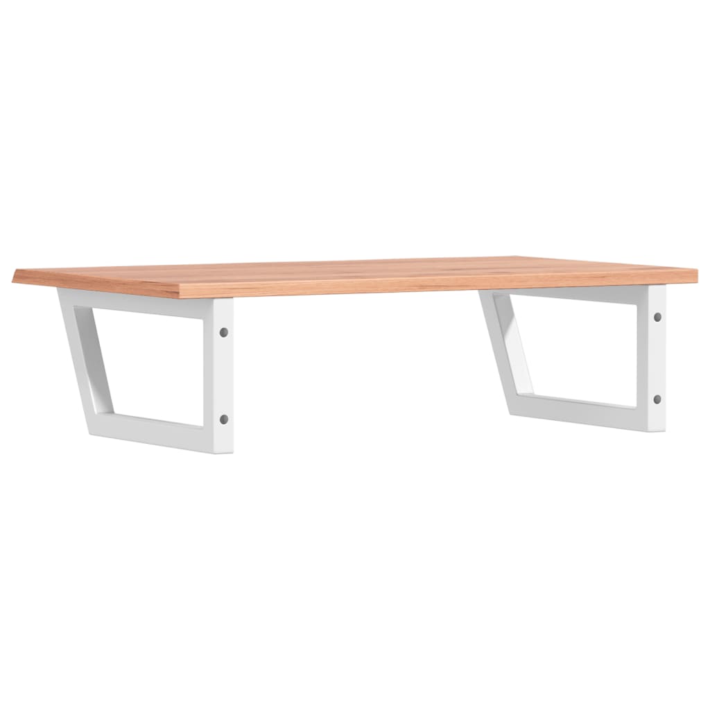 badeværelseshylde stål og massivt egetræ