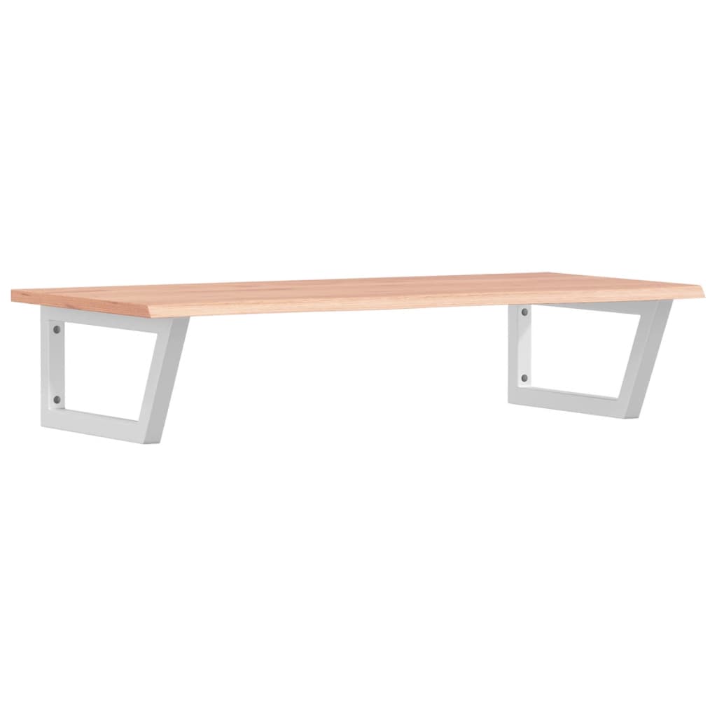 badeværelseshylde stål og massivt egetræ