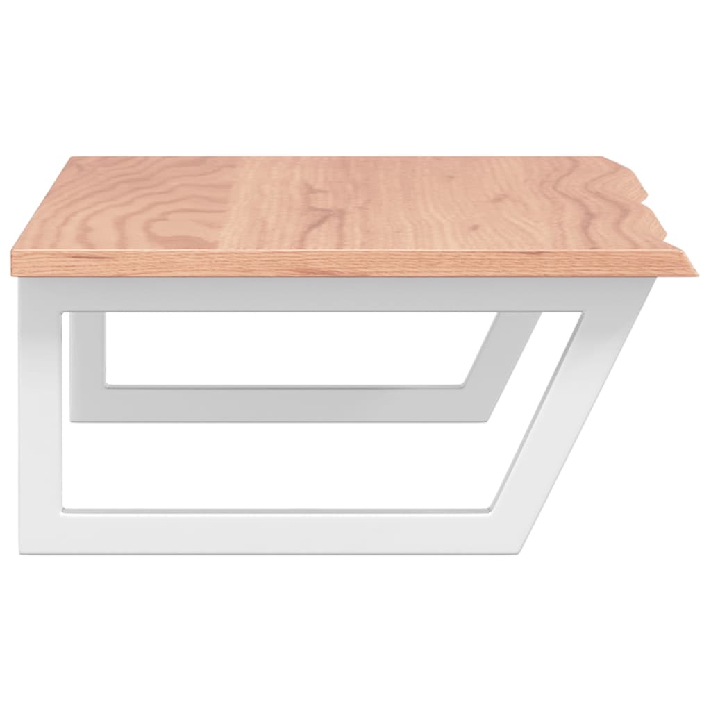 badeværelseshylde stål og massivt egetræ