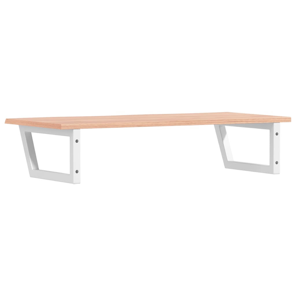 badeværelseshylde stål og massivt egetræ