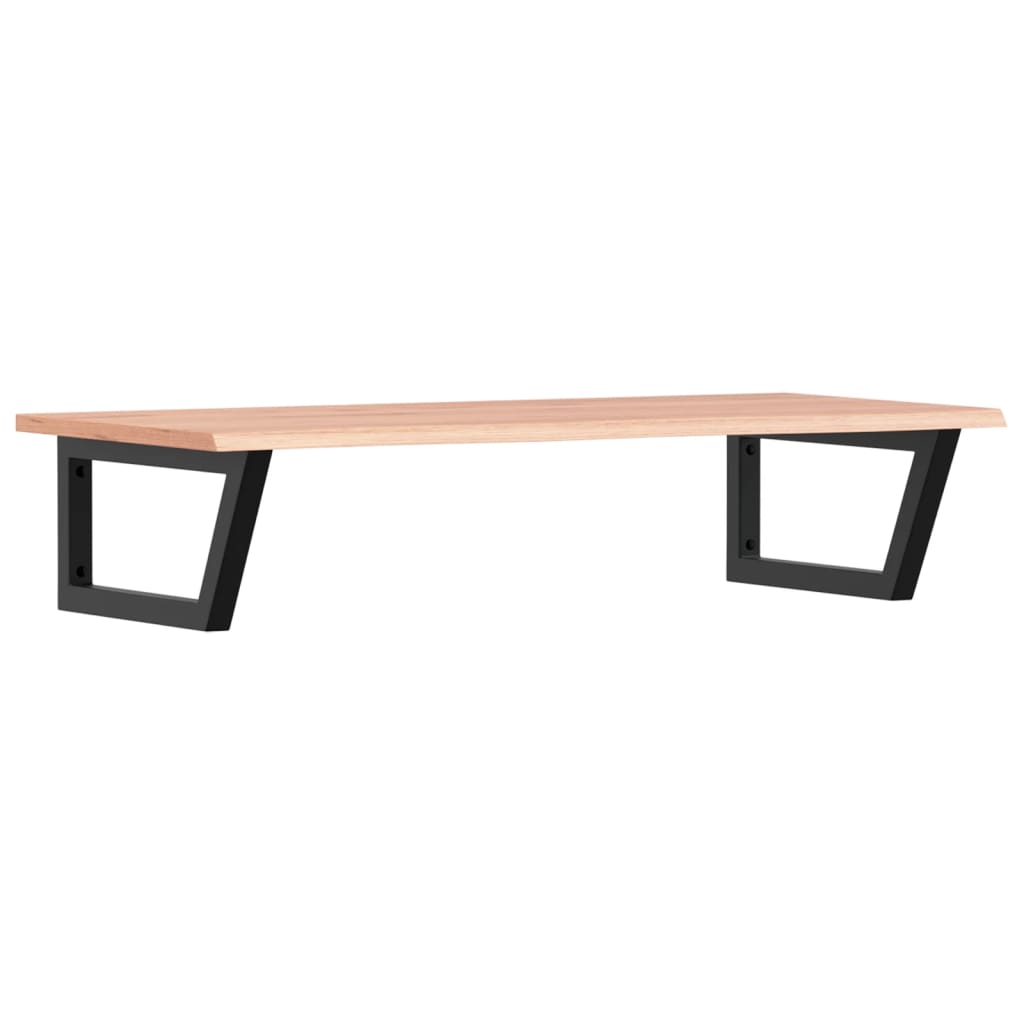 badeværelseshylde stål og massivt egetræ