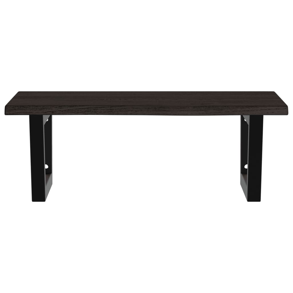 badeværelseshylde stål og massivt egetræ