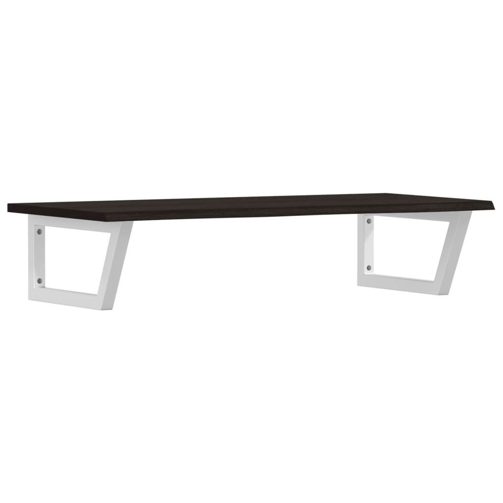 badeværelseshylde stål og massivt egetræ