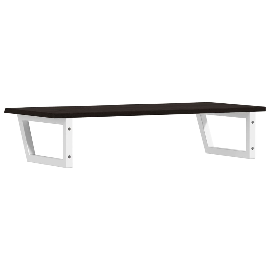 badeværelseshylde stål og massivt egetræ