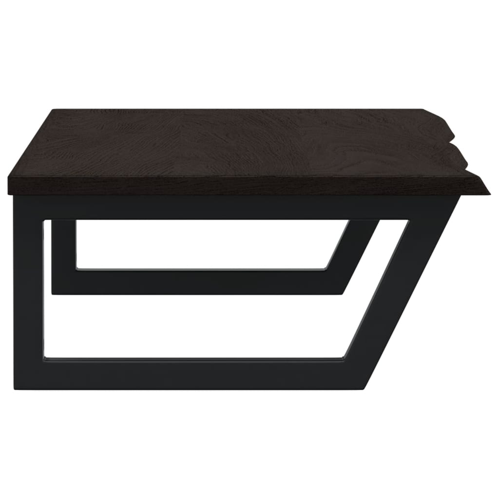 badeværelseshylde stål og massivt egetræ