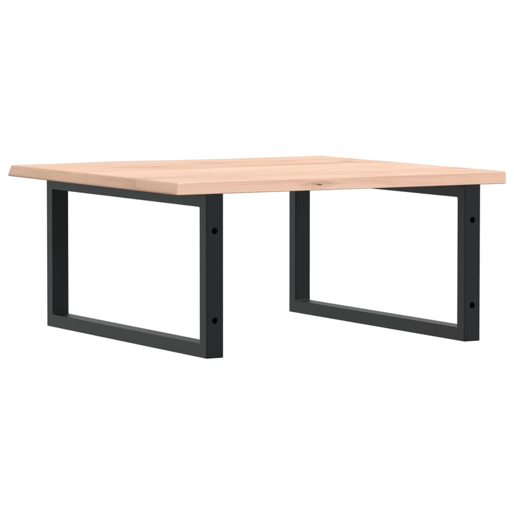 badeværelseshylde stål og massivt egetræ