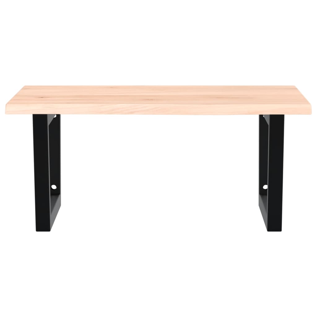 badeværelseshylde stål og massivt egetræ