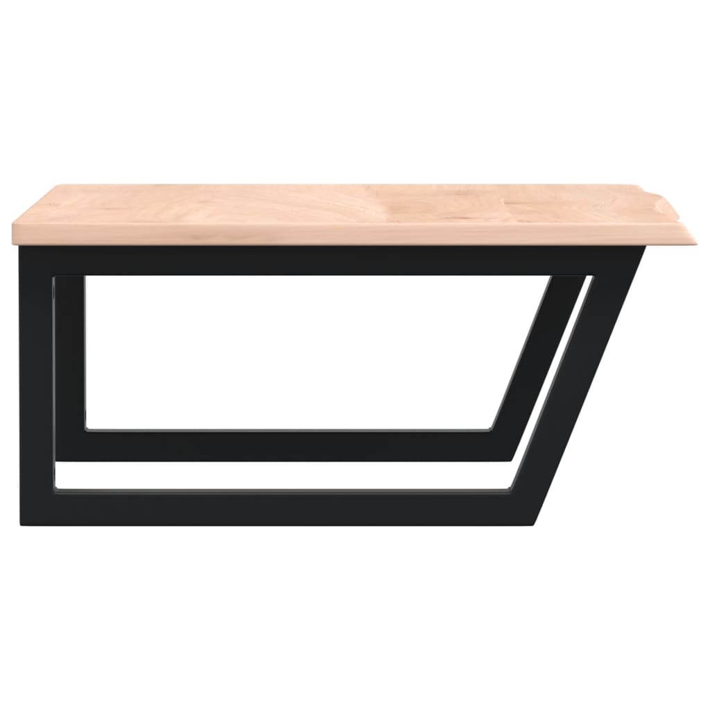 badeværelseshylde stål og massivt egetræ