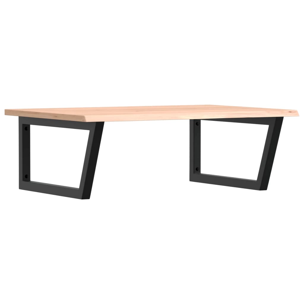 badeværelseshylde stål og massivt egetræ