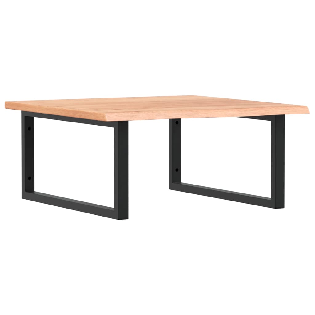 badeværelseshylde stål og massivt egetræ