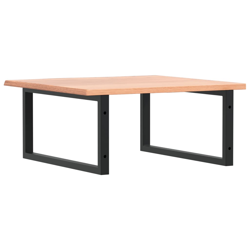 badeværelseshylde stål og massivt egetræ