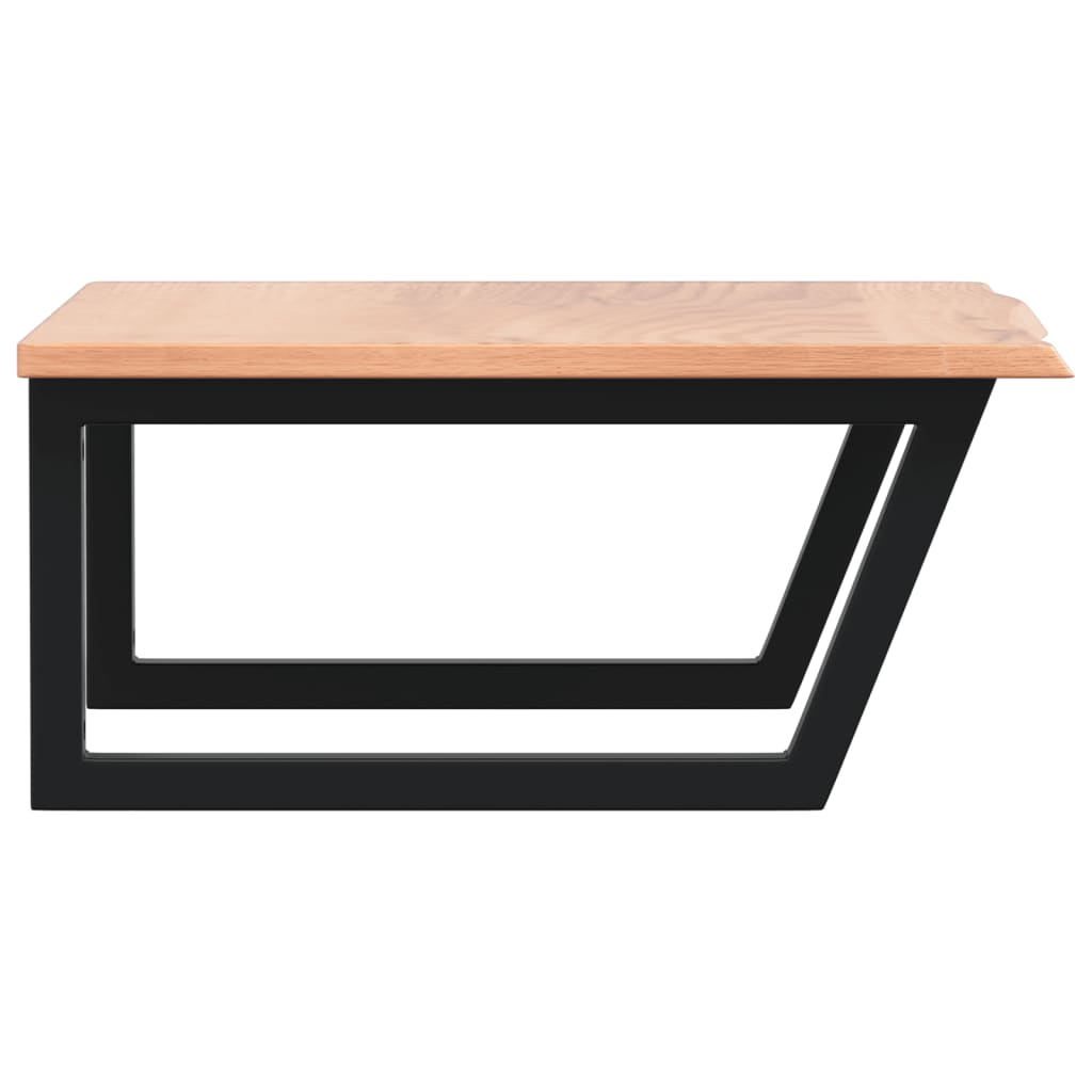 badeværelseshylde stål og massivt egetræ