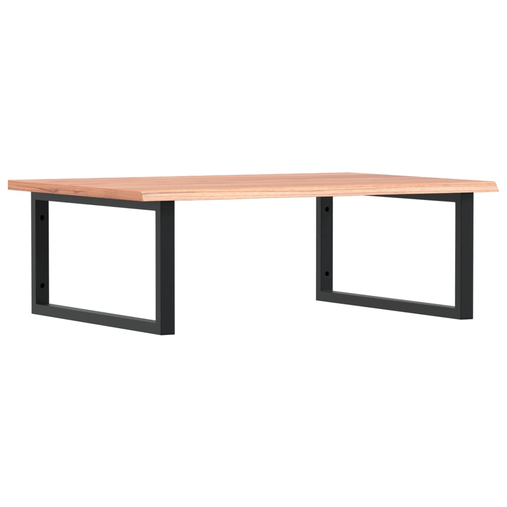 badeværelseshylde stål og massivt egetræ