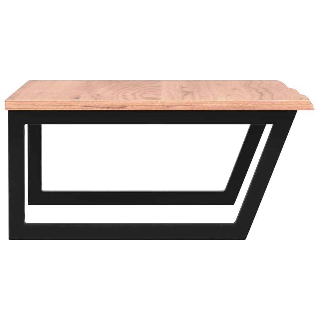 badeværelseshylde stål og massivt egetræ