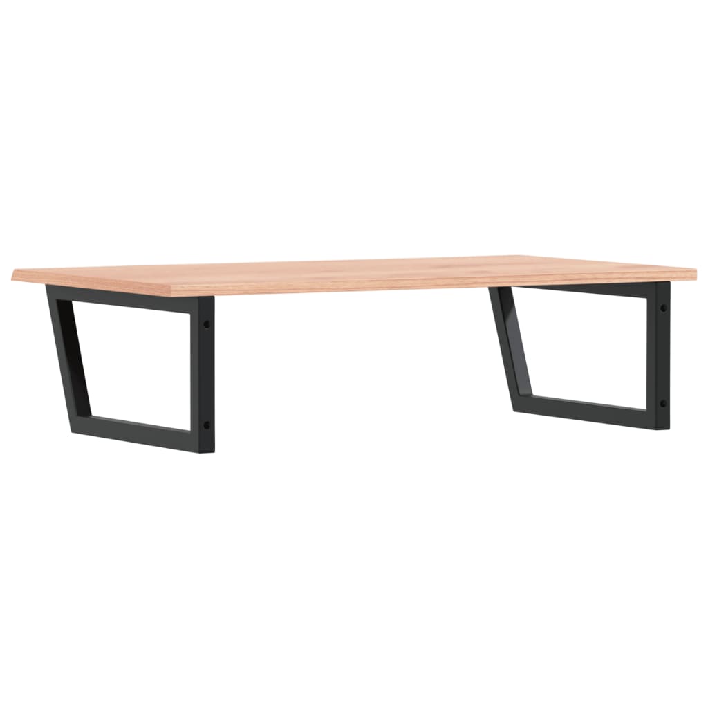 badeværelseshylde stål og massivt egetræ