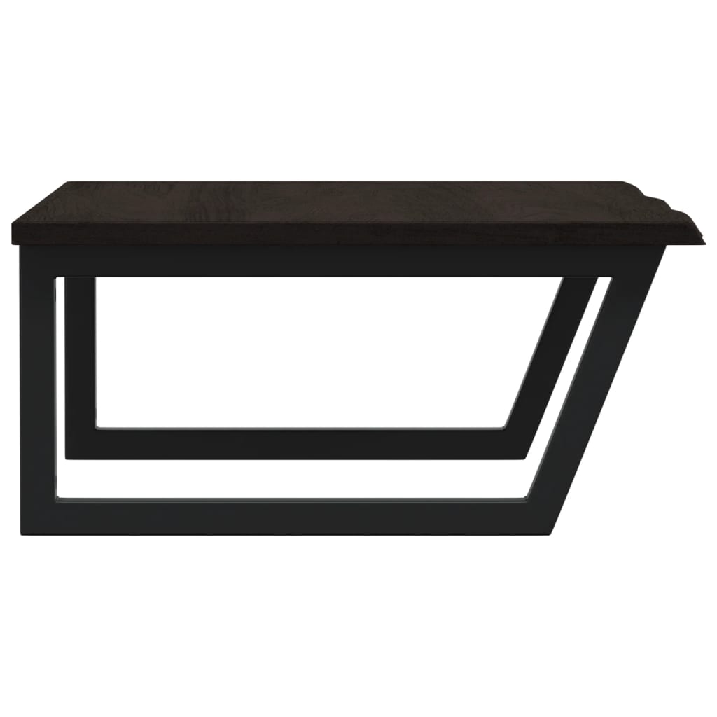 badeværelseshylde stål og massivt egetræ