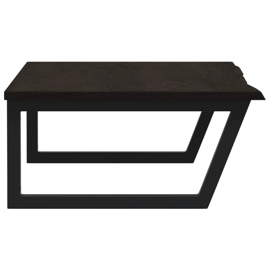 badeværelseshylde stål og massivt egetræ