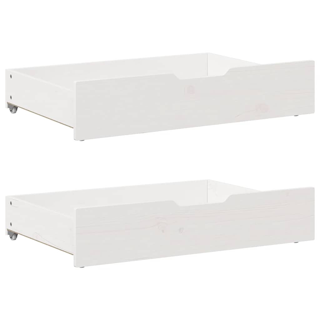sengeramme uden madras 160x200 cm massivt fyrretræ hvid