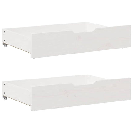 sengeramme uden madras 90x190 cm massivt fyrretræ hvid