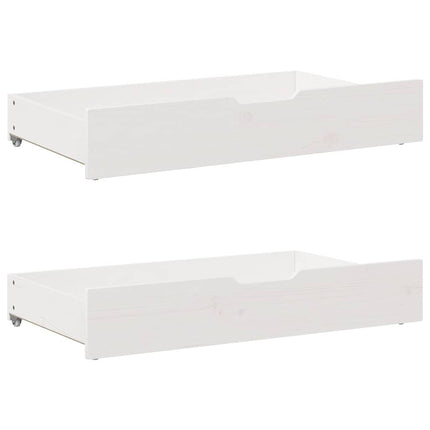 sengeramme uden madras 90x200 cm massivt fyrretræ hvid